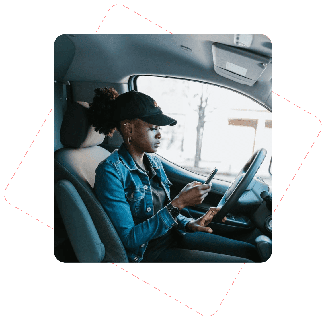 Bolt driver pressing phone